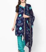 Ethnic Bandhni Design Cotton Dress Material