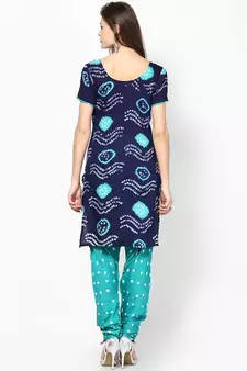 Ethnic Bandhni Design Cotton Dress Material