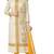 multicolor Chanderi printed semi stitiched salwar with dupatta