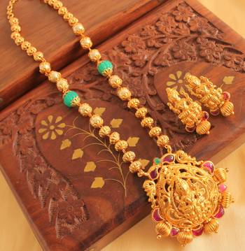 Beautiful Lakshmi Necklace Set 1