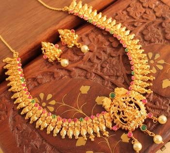 Beautiful Designer Lakshmi Necklace Set 1