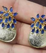 MONTANA BLUE GOLDEN EARRING 