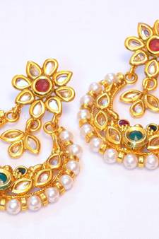 KUNDAN PEARL EARRING