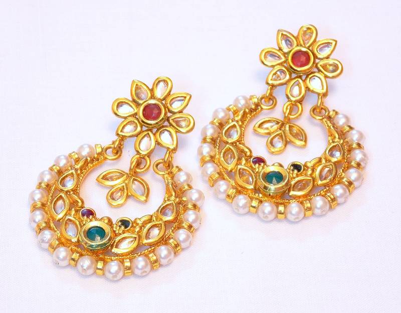 KUNDAN PEARL EARRING