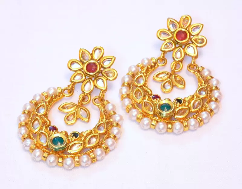 KUNDAN PEARL EARRING