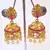 ETHNIC RUBY STUD JHUMKI EARRING