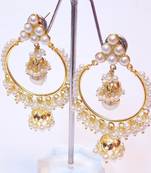 Beautiful Light Weightpearl Golden Earring