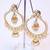 Beautiful Light Weightpearl Golden Earring