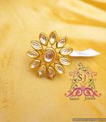 Kundan Meenakari Adjustable Ring