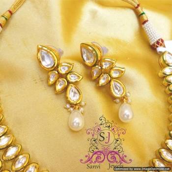 Kundan & Meenakari Gold Look Necklace Set 2