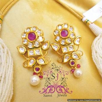 Ruby Kundan Meena Choker Necklace 2