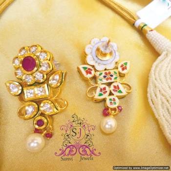 Ruby Kundan Meena Choker Necklace 4