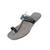 Black and Golden Ladies Kolhapuri Chappal