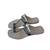Black and Golden Ladies Kolhapuri Chappal