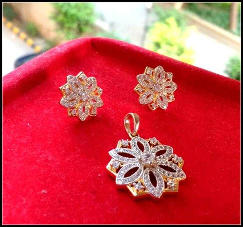 Silver american diamonds pendants