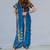 azure blue woven art silk brahaman ready made nauvari saree
