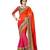 multicolor embroidered georgette saree with blouse