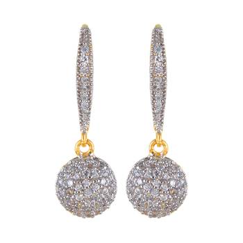 Beautiful Stoned Studdedgolddanglers Dropsearring 1