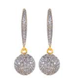 Beautiful Stoned Studdedgolddanglers Dropsearring