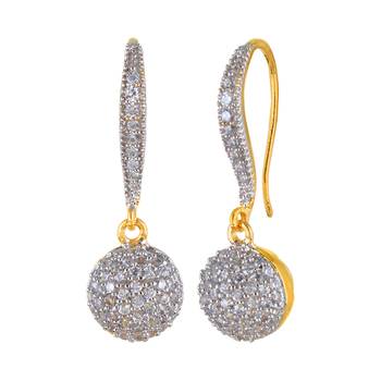 Beautiful Stoned Studdedgolddanglers Dropsearring 2