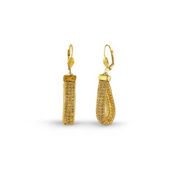 Gleaming Design Austrian Stone Gold Finishing Necklace Set 3