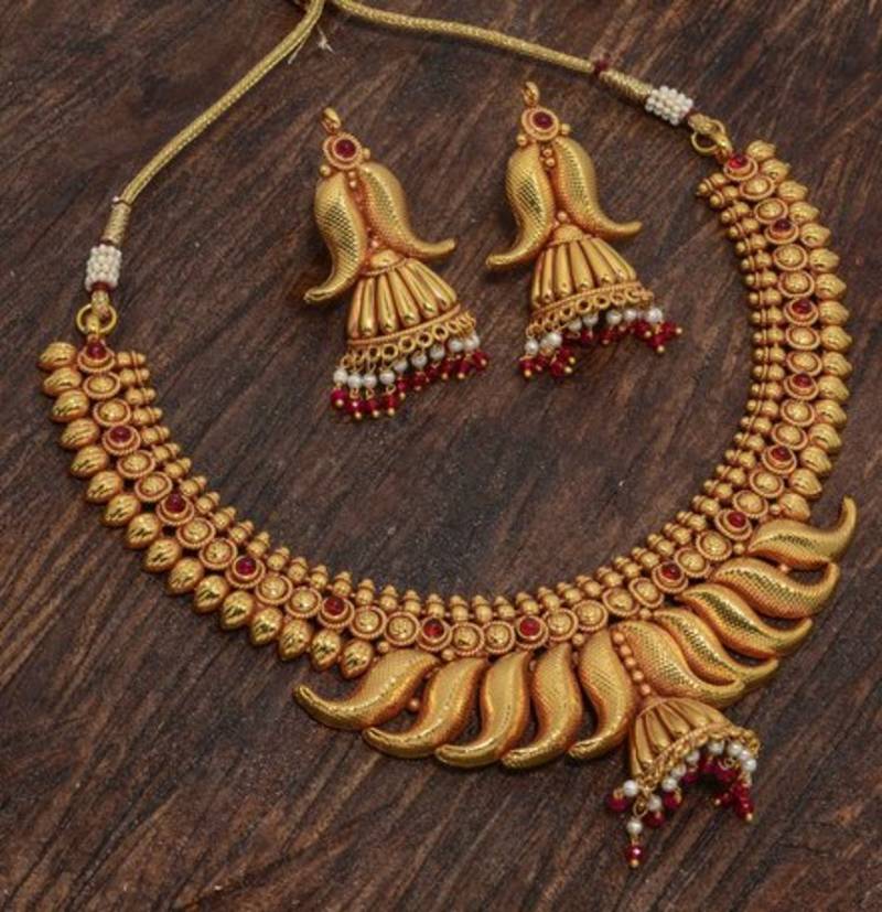Gold Copper south-indian-jewellery Aira Luxury Fashion Jewellery
