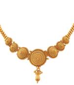 JFL - Traditional Ethnic One Gram Gold Plated Bead Designer Necklace Set