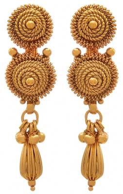 JFL - Traditional Ethnic One Gram Gold Plated Bead Designer Necklace Set 2