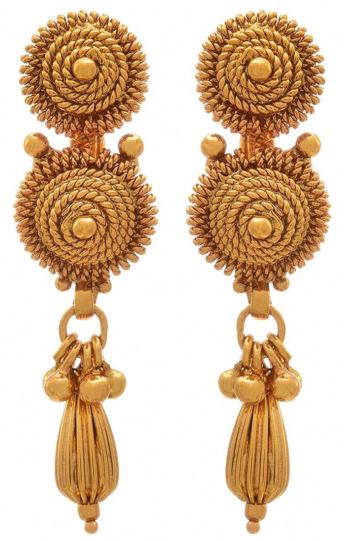 JFL - Traditional Ethnic One Gram Gold Plated Bead Designer Necklace Set