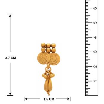 JFL - Traditional Ethnic Temple Goddess Laxmi Coin One Gram Gold Plated Mangalsutra  4