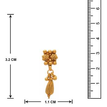 JFL - Traditional Temple Ethnic One Gram Gold Plated Goddess Laxmi Coin Mangalsutra  4