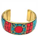 Multicolored Coral Look Fashion Bracelet   Adjustable