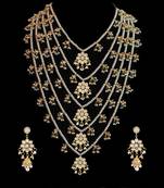 Kundan Pearl Pachlada Rani Haar Necklace