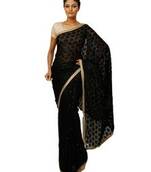Phulkari saree with sequence