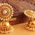 White gold plated jhumkas