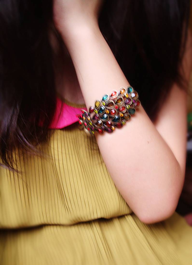 Vintage Peacock Cuff