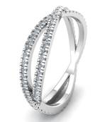 Micreation Brand New Cubic Zirconia Sterling Silver Ring Model No.MSR0007