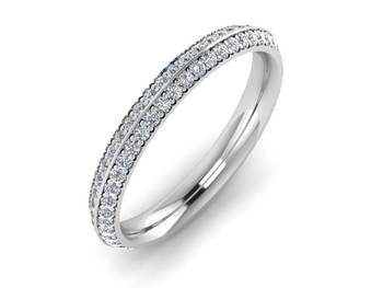 Micreation Brand New Cubic Zirconia Sterling Silver Ring Model No.MSR0014 1