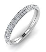 Micreation Brand New Cubic Zirconia Sterling Silver Ring Model No.MSR0014