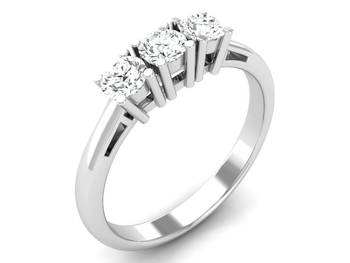 Micreation Brand New Cubic Zirconia Sterling Silver Ring Model No.MSR0016 1