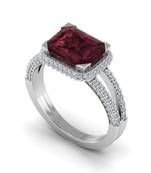 Micreation Brand New Cubic Zirconia Sterling Silver Ring Model No.MSR0017