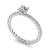 Micreation Brand New Cubic Zirconia Sterling Silver Ring Model No.MSR0023