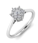 Micreation Brand New Cubic Zirconia Sterling Silver Ring Model No.MSR0025