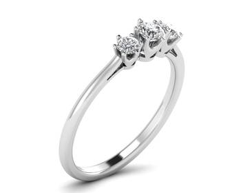 Micreation Brand New Cubic Zirconia Sterling Silver Ring Model No.MSR0028 1