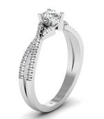 Micreation Brand New Cubic Zirconia Sterling Silver Ring Model No.MSR0030