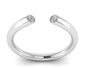 Micreation Brand New Cubic Zirconia Sterling Silver Ring Model No.MSR0032 1