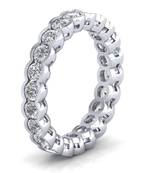 Micreation Brand New Cubic Zirconia Sterling Silver Ring Model No.MSR0036