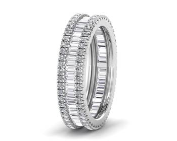 Micreation Brand New Cubic Zirconia Sterling Silver Ring Model No.MSR0040 1