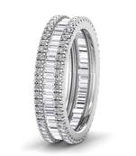 Micreation Brand New Cubic Zirconia Sterling Silver Ring Model No.MSR0040