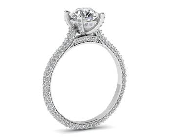 Micreation Brand New Cubic Zirconia Sterling Silver Ring Model No.MSR0042 1